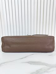 Fortok Chanel Grained Calfskin Small Souplissimo Maxi Flap Bag Light Brown 26*38*11cm - 2