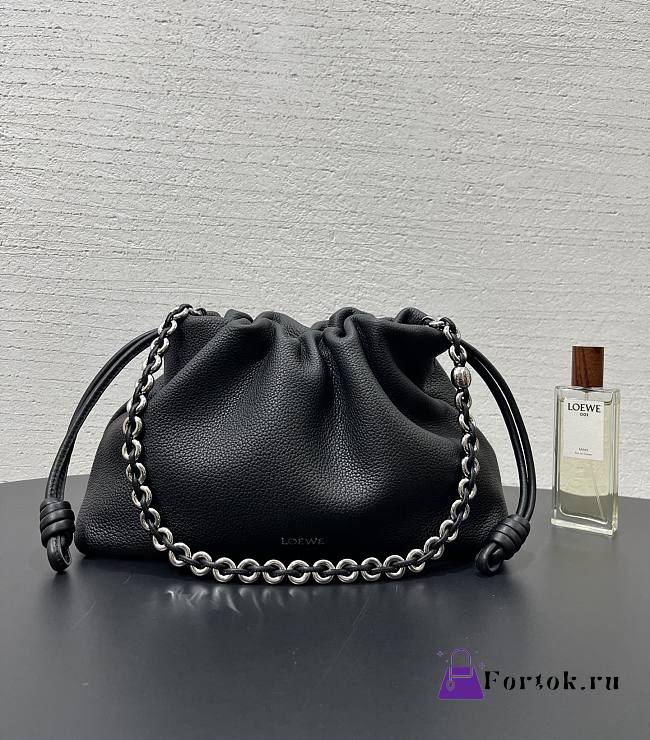 Fortok Loewe Flamenco Black Purse 30✕20✕10cm  - 1
