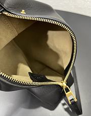 Fortok Loewe Scarf Backpack Smooth Calfskin Black 22.5x18x9.5cm - 2
