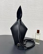 Fortok Loewe Scarf Backpack Smooth Calfskin Black 22.5x18x9.5cm - 5