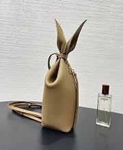 Fortok Loewe Scarf Backpack Smooth Calfskin Beige 22.5x18x9.5cm - 6