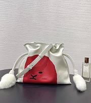 Fortok LOEWE Medium Lion Intarsio Flamenco Clutch Calfskin 30✕24.5✕10cm - 1