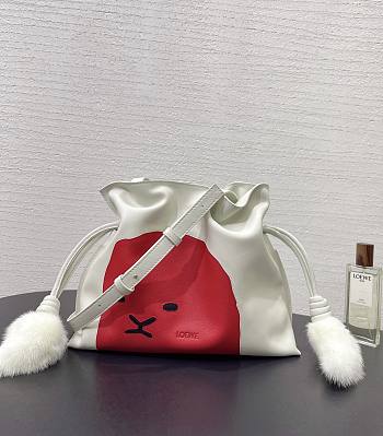 Fortok LOEWE Medium Lion Intarsio Flamenco Clutch Calfskin 30✕24.5✕10cm