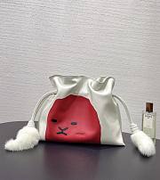 Fortok LOEWE Medium Lion Intarsio Flamenco Clutch Calfskin 30✕24.5✕10cm - 6