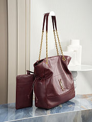 Fortok Saint Laurent YSL Jamie Shopping Burgundy 35x35x10cm - 3