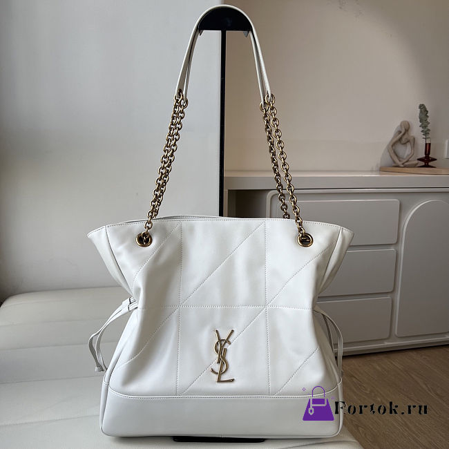 Fortok Saint Laurent YSL Jamie Shopping White 35x35x10cm - 1