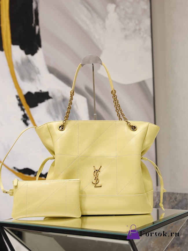 Fortok Saint Laurent YSL Jamie Shopping Soft Lemon 35x35x10cm - 1