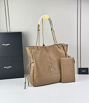 Fortok Saint Laurent YSL Jamie Shopping Brown Tan 35x35x10cm - 5