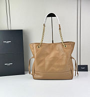 Fortok Saint Laurent YSL Jamie Shopping Brown Tan 35x35x10cm - 3
