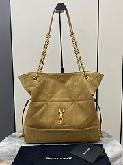 Fortok Saint Laurent YSL Jamie Shopping Suede Brown 35x35x10cm - 1