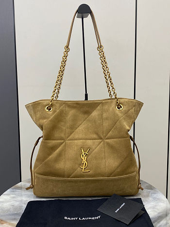 Fortok Saint Laurent YSL Jamie Shopping Suede Brown 35x35x10cm