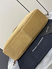 Fortok Saint Laurent YSL Jamie Shopping Suede Brown 35x35x10cm - 6