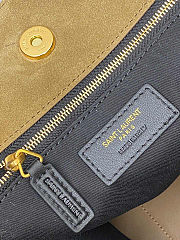 Fortok Saint Laurent YSL Jamie Shopping Suede Brown 35x35x10cm - 4
