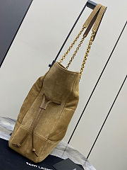 Fortok Saint Laurent YSL Jamie Shopping Suede Brown 35x35x10cm - 5