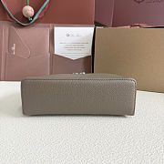 Fortok Loro Piana Extra Pocket L19 Grained Calfskin Warm Mastic 11 x 19 x 6.5cm - 5