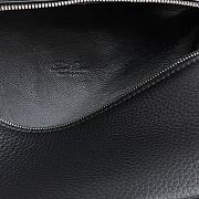Fortok Loro Piana Extra Pocket L19 Grained Calfskin Black 11 x 19 x 6.5cm - 6
