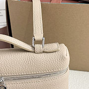 Fortok Loro Piana Extra Pocket L19 Grained Calfskin Cream Beige 11 x 19 x 6.5cm - 6