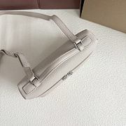 Fortok Loro Piana Extra Pocket L19 Grained Calfskin White 11 x 19 x 6.5cm - 2