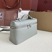 Fortok Loro Piana Extra Pocket L19 Grained Calfskin Eucalyptus 11 x 19 x 6.5cm  - 5