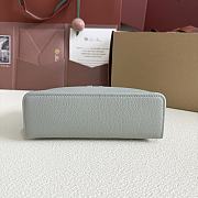 Fortok Loro Piana Extra Pocket L19 Grained Calfskin Eucalyptus 11 x 19 x 6.5cm  - 2