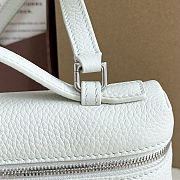 Fortok Loro Piana Extra Pocket L19 Grained Calfskin Minty Breeze 11 x 19 x 6.5cm  - 2