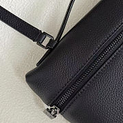Fortok Loro Piana Extra Pouch L29 Grained Calfskin Black 29 x 18 x 5 cm - 3