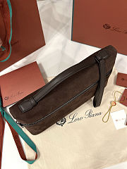 Fortok Loro Piana Extra Pouch L29 Calfskin Brownie 29 x 18 x 5 cm - 3