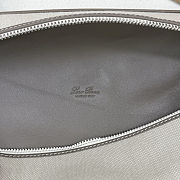 Fortok Loro Piana Extra Pouch L29 Canvas Grey 29 x 18 x 5 cm - 5