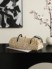 Fortok Chanel Pony Hair Cheetah Print Long Clutch 36*12.5*13cm - 5