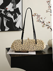 Fortok Chanel Pony Hair Cheetah Print Long Clutch 36*12.5*13cm - 1
