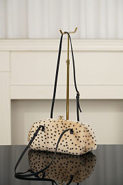 Fortok Chanel Pony Hair Cheetah Print  Clutch 29.5x13x20cm - 4