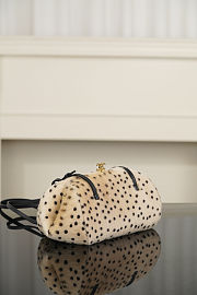Fortok Chanel Pony Hair Cheetah Print  Clutch 29.5x13x20cm - 3