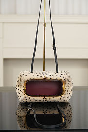 Fortok Chanel Pony Hair Cheetah Print  Clutch 29.5x13x20cm - 2