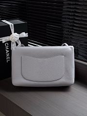 Fortok Chanel Maxi Flap Bag Grey Silver Hardware 26x38.5x11cm - 3