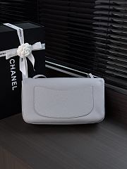 Fortok Chanel Maxi Flap Bag Grey Silver Hardware 19.5x32x10cm - 5
