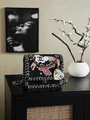 Fortok Chanel Airplanes Denim Reissue Flap Bag 20 x 15.5x 6 cm  - 1