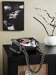 Fortok Chanel Airplanes Denim Reissue Flap Bag 20 x 15.5x 6 cm  - 3