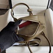 Fortok Chanel Large Bowling Bag Khaki 20.5x11.5x9cm  - 3