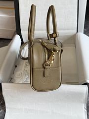 Fortok Chanel Large Bowling Bag Khaki 20.5x11.5x9cm  - 2