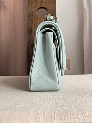 Fortok Chanel Medium Flap Bag Blue 25.5cm - 4
