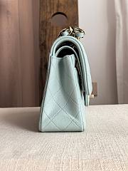 Fortok Chanel Small Flap Bag Blue 23cm  - 6