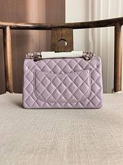 Fortok Chanel Medium Flap Bag Purple 25.5cm - 3