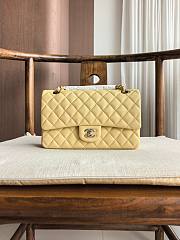 Fortok Chanel Medium Flap Bag Light Yellow 25.5cm - 1