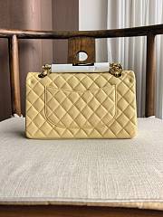 Fortok Chanel Medium Flap Bag Light Yellow 25.5cm - 5
