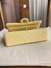 Fortok Chanel Medium Flap Bag Light Yellow 25.5cm - 4