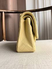Fortok Chanel Medium Flap Bag Light Yellow 25.5cm - 3