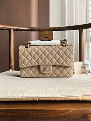 Fortok Chanel Medium Flap Bag Millk Tea 25.5cm - 1