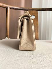 Fortok Chanel Medium Flap Bag Millk Tea 25.5cm - 2