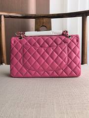 Fortok Chanel Medium Flap Bag Hot Pink 25.5cm - 6