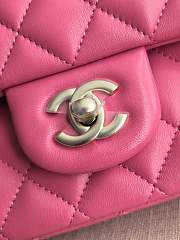 Fortok Chanel Medium Flap Bag Hot Pink 25.5cm - 2